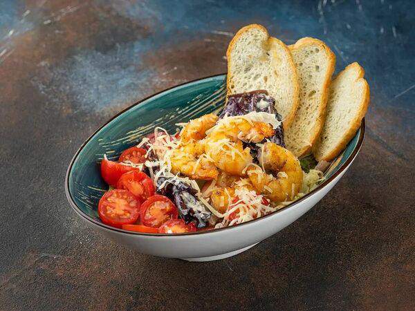 Тема Бар - Цезарь с креветками