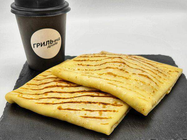 Грильфуд драйв - Блин с курицей, сыром и соусом