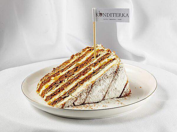 Гастромаркет The Eda - Кусочек торта Медовик карамельный