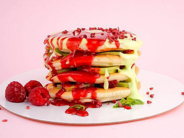 Йагода - Панкейки Фисташка с малиной