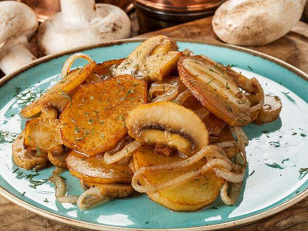 Чайхона №1 Тимура Ланского - Жареный картофель с грибами