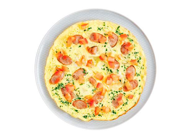 Мандарин - Омлет с куриными купатами