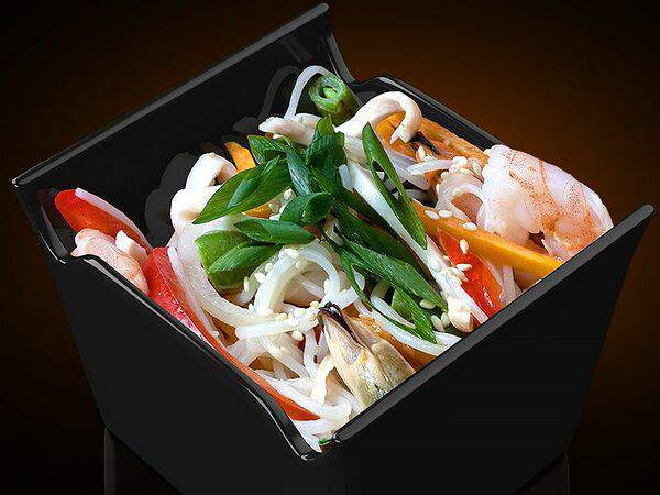 СУШИБОКС - Вок с морепродуктами в сливочном соусе