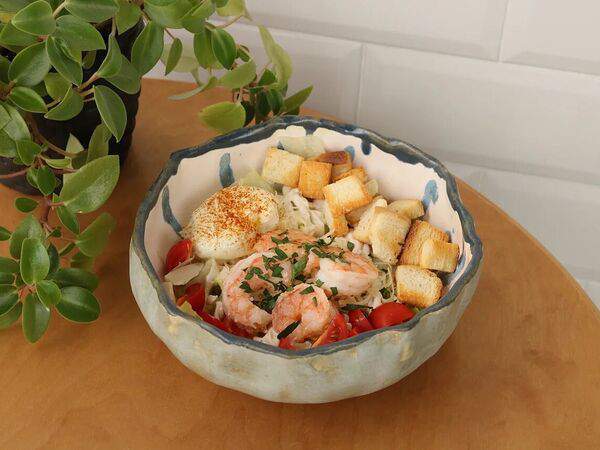 Люблю Кофе - Боул цезарь с креветками