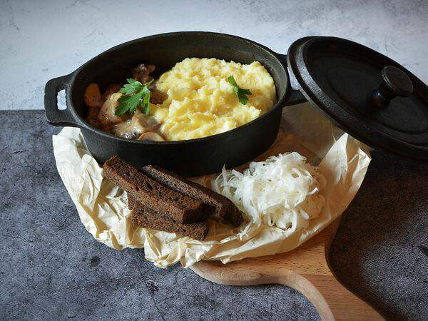 Сад On line - Бефстроганов с картофельным пюре