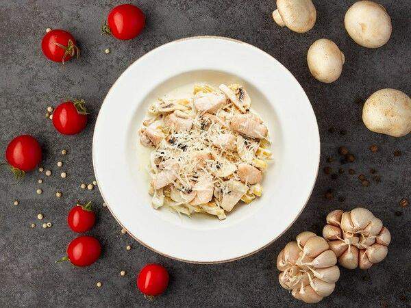 Ваще кайf - Курица и грибы в сливочном соусе