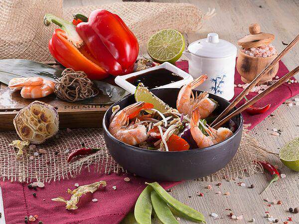 Premier & Only - Вок с тигровыми креветками