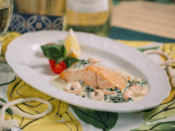 Мама Рома - Лосось с креветками