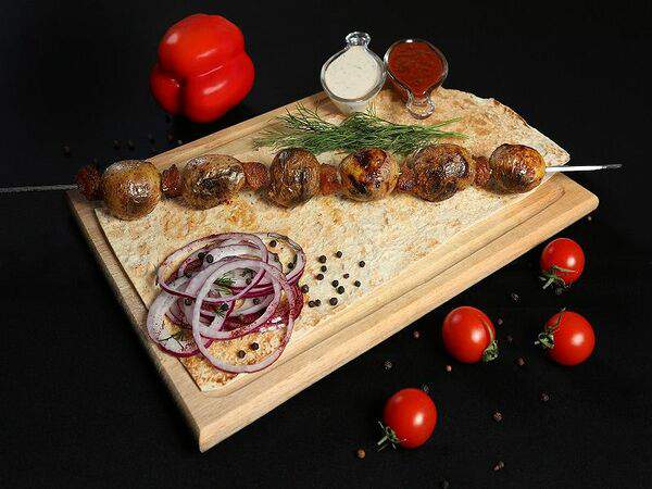 Шашлык на дровах - Картофель