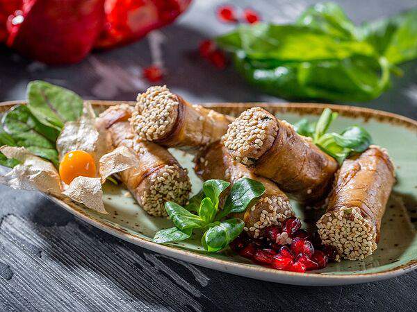 Новорижская застава - Рулетики из баклажанов