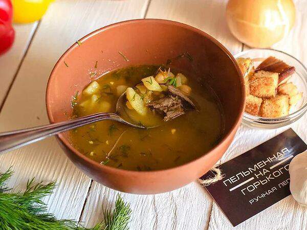 Пельменная на Горького - Суп гороховый