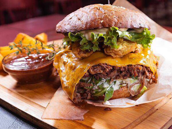 Hosper Hops Pub - Burger Lux с креветками