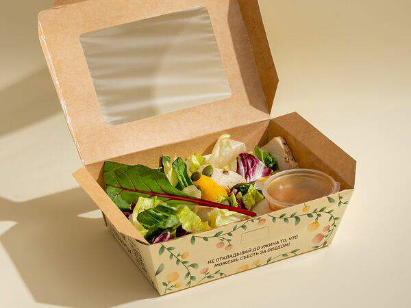 Greenbox - Салат с индейкой и персиком