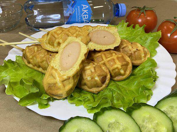 Вкусные корн доги - Сет постный 4 корн-дога