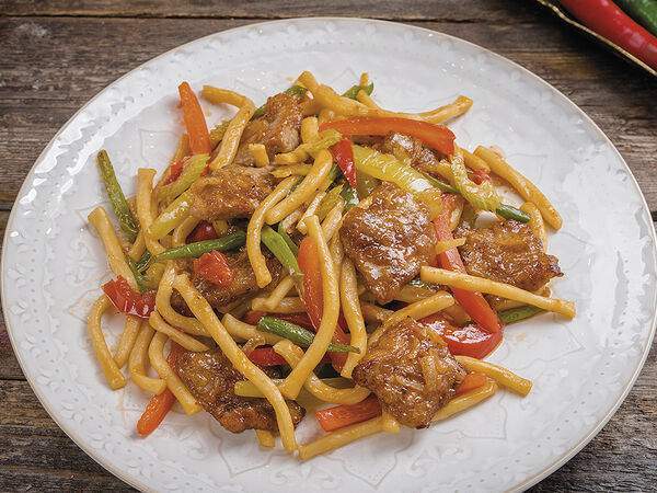 Урюк - Лагман домашний с телятиной