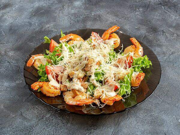 Grand Pizza - Салат Цезарь с креветками