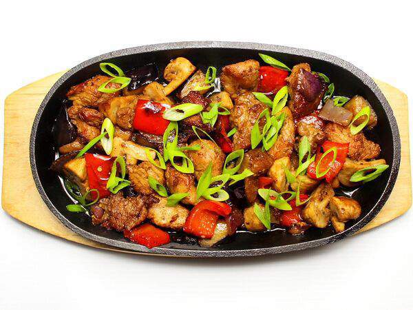 Гости - Свинина на сковороде