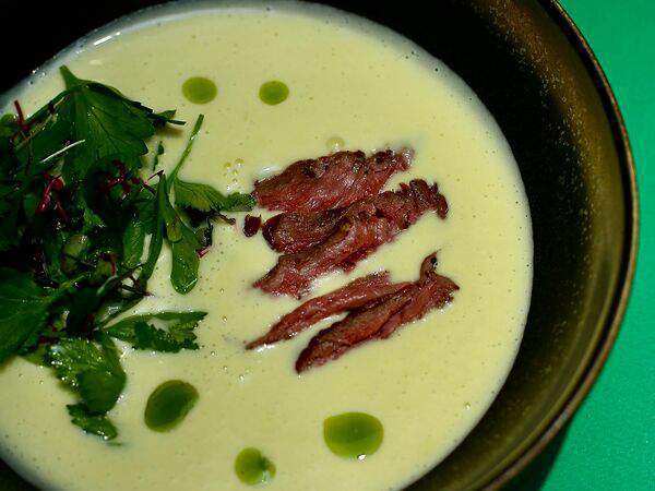 Беz прелюдий - Крем суп из сельдерея с мачете