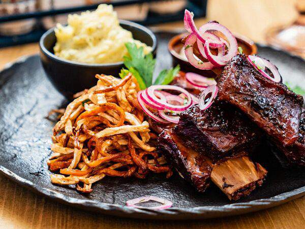 Чайхана Баклажан - Рёбра BBQ