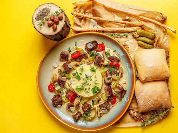 Лето - Бефстроганов с говядиной