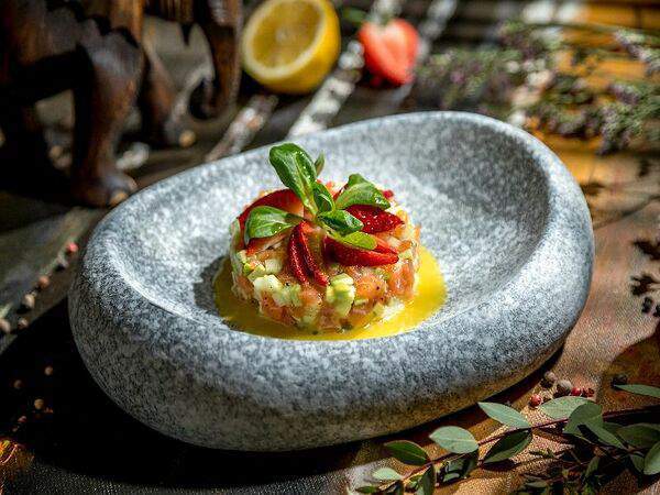 Холодец - Тартар из лосося