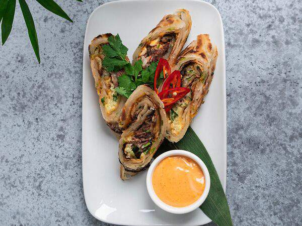 Godzilla Ramen - Тайваньский блин с зеленым луком