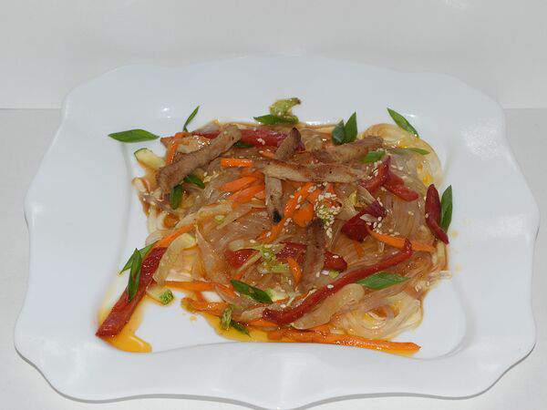 Едим дома - Фунчоза со свининой