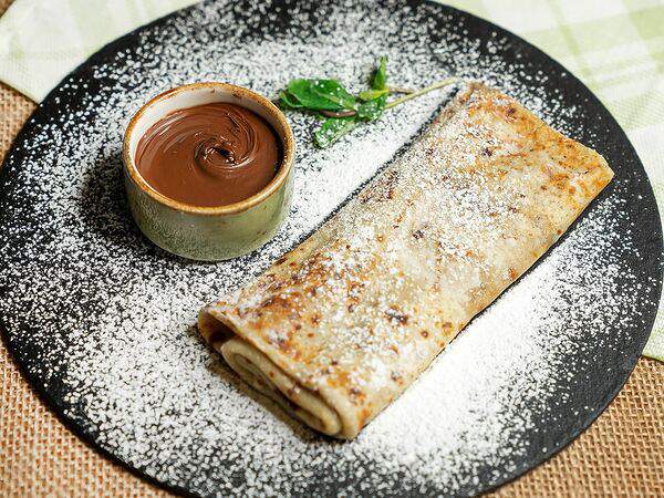 Блинная печка - Блин с шоколадной пастой Нутелла