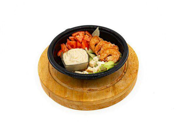 Roll Поинт - Салат Цезарь с тигровой креветкой