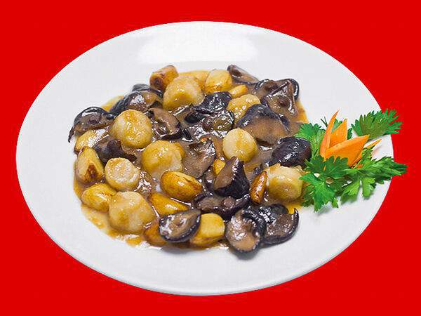 Индокитай - Морской гребешок с грибами