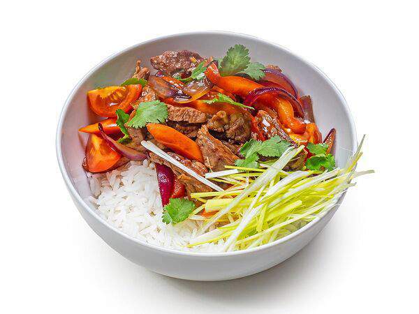 Detroit style - Рис с говядиной