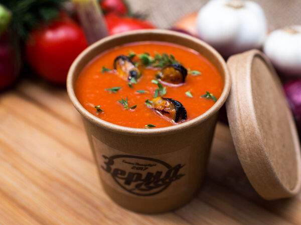 Зерно - Томатный суп с топпингом на выбор