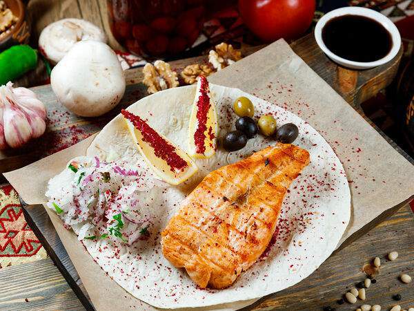 Мангал & гриль - Стейк из лосося