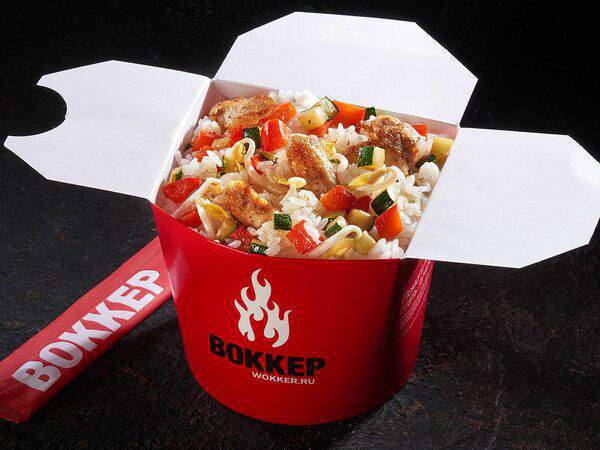 Воккер - Рис по-тайски с курицей