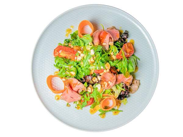 Мандарин - С ростбифом в медово-горчичной заправке