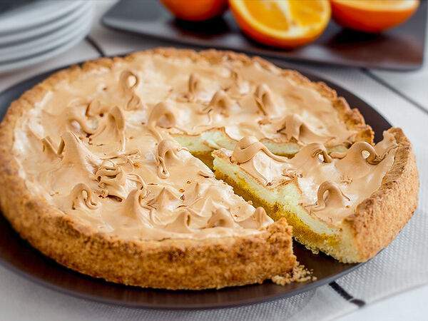 Вот Такие Пироги - Пирог сладкий Апельсиновый с меренгой