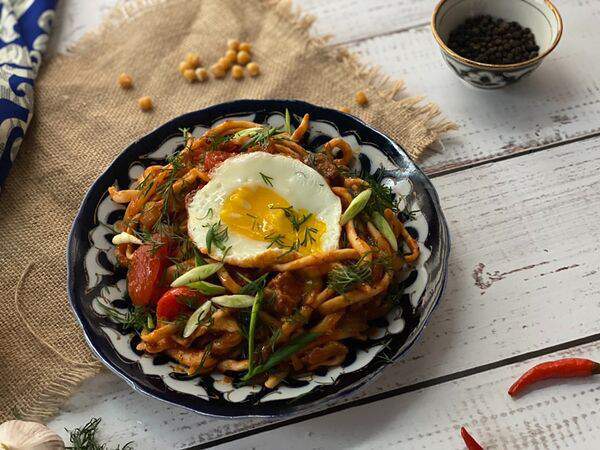 Лагман - Лагман жареный