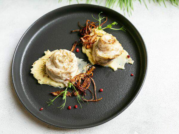 Барин Сметанин - Филе судака с соусом из жареного картофеля