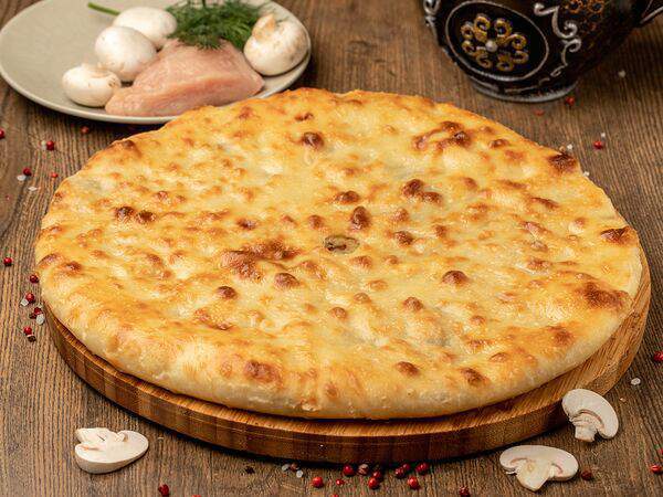 Осетинские пироги - Осетинский пирог с курицей и грибами