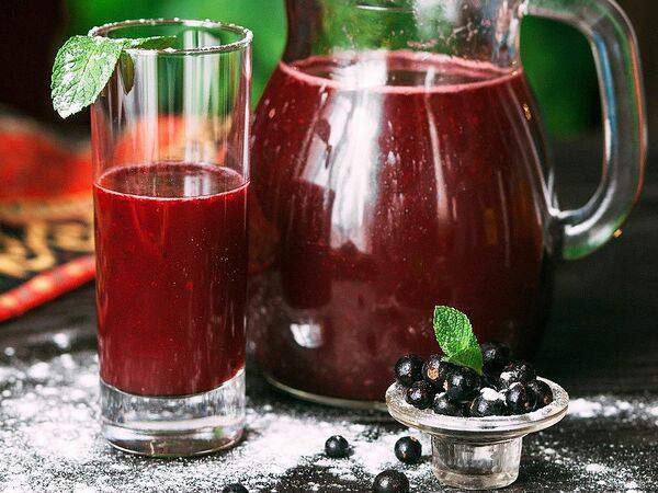Кинза - Морс из смородины
