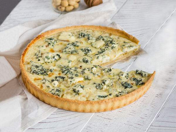 Машенькины пироги - Французский пирог с грушей и сыром Дор блю