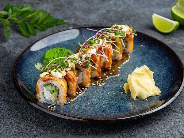 Базилико-пицца - Опаленный лосось