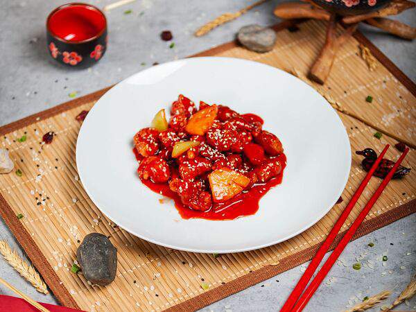 Тайшань - Свинина в кисло-сладком соусе