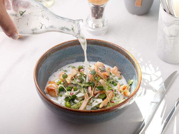 Гурмерия De Paris - Окрошка с морепродуктами