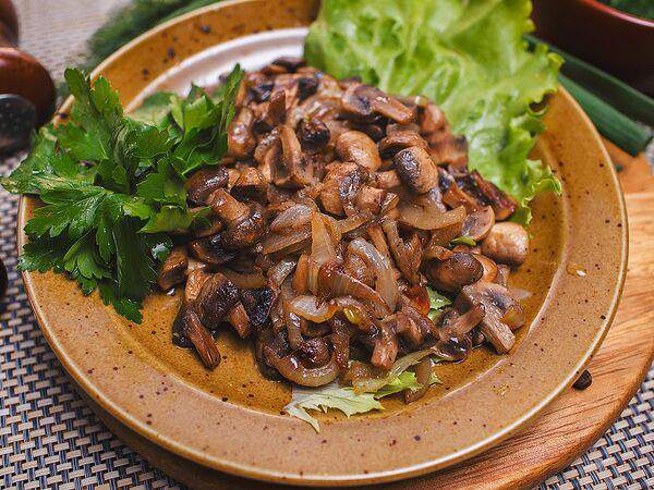 Две хижины - Шампиньоны жареные