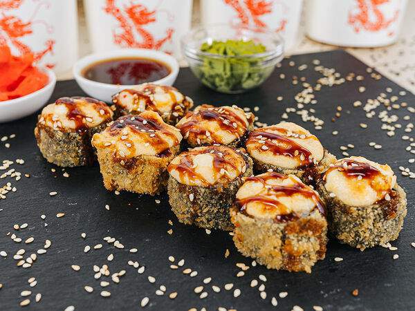 Wok & Sushi - Ролл Динамит сливочный краб