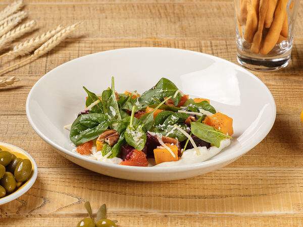 Maccheroni - Салат из запеченной свеклы и тыквы