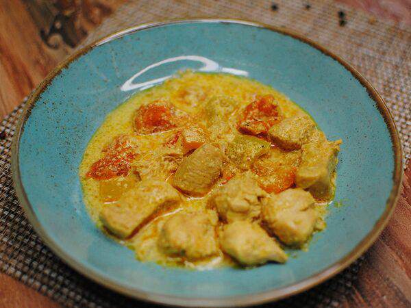 Окрошка - Курочка тушеная Карри