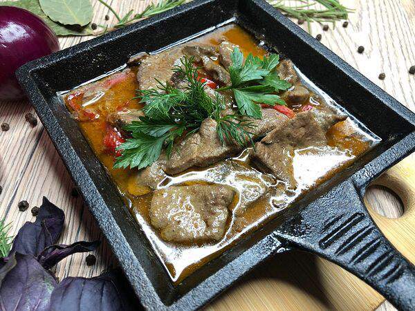 Каракум - Печень телячий с шампиньонами