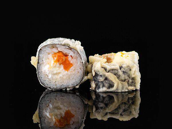 Cити ролл - Ролл с лососем и сыром темпура